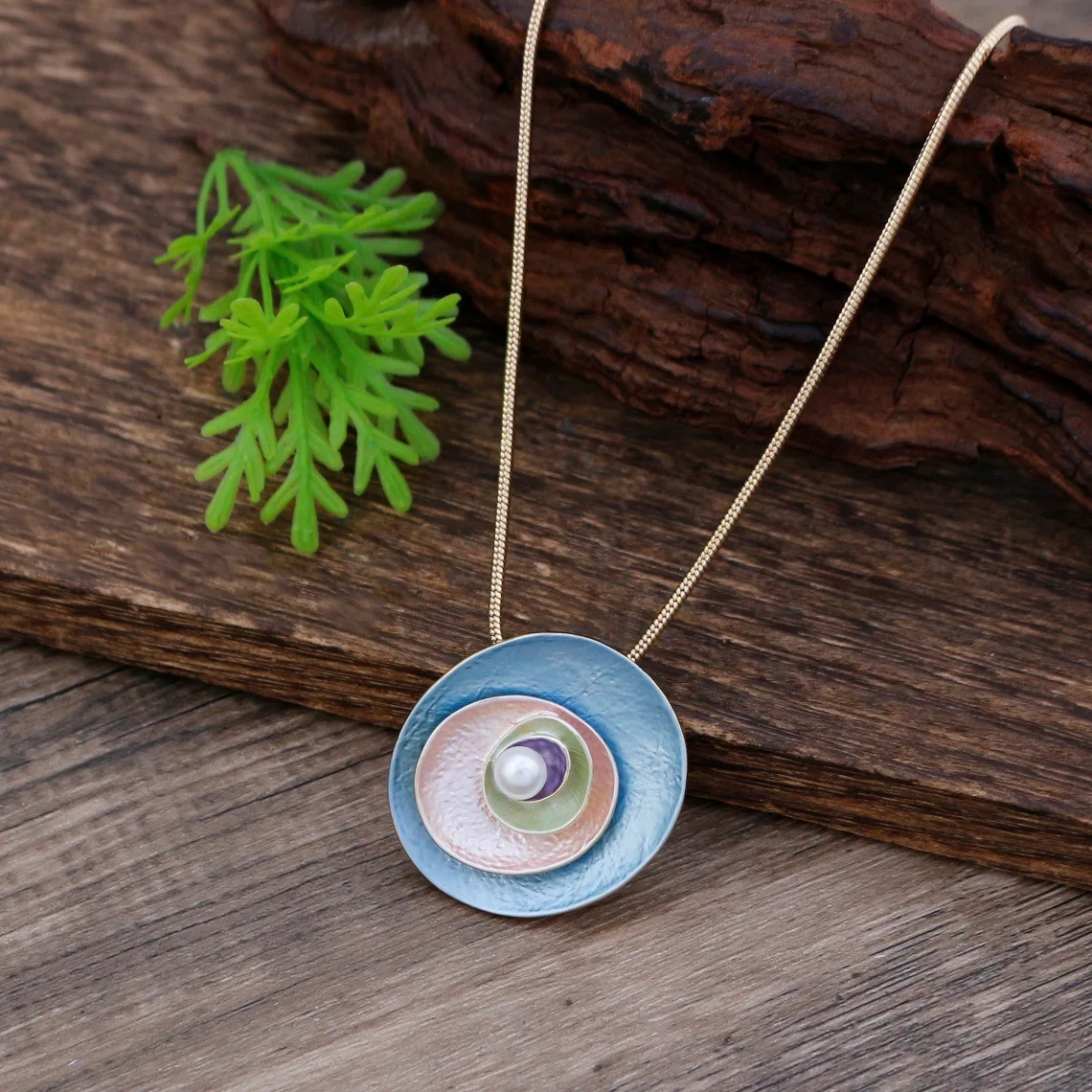 DIY accessories enamel color irregular flower stud earrings pendant set women's fashion simple petal versatile necklace