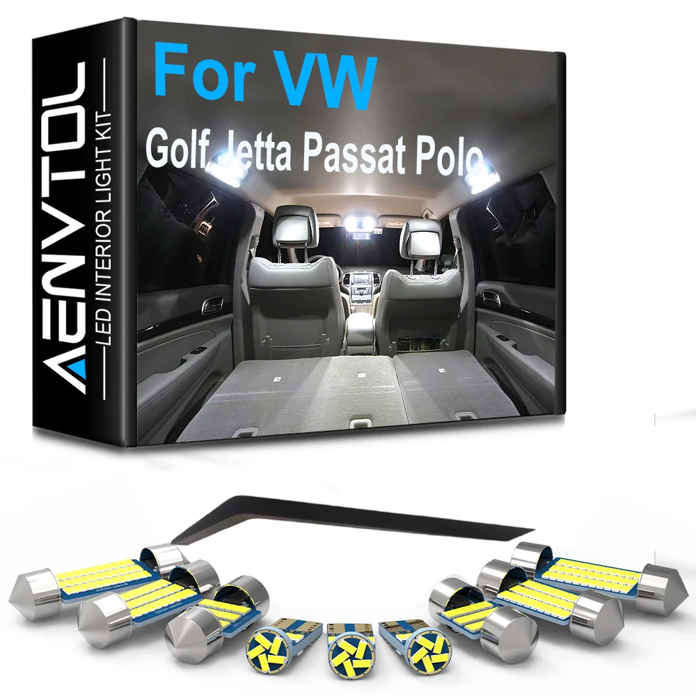 Auto-Innenraum-LED-Leuchten Canbus für VW Passat B5 B6 B7 CC Golf Jetta 3 4 5 6 7 MK4 MK5 MK6 MK7 Polo 6R 6C 9N Auto-Dachleselampe