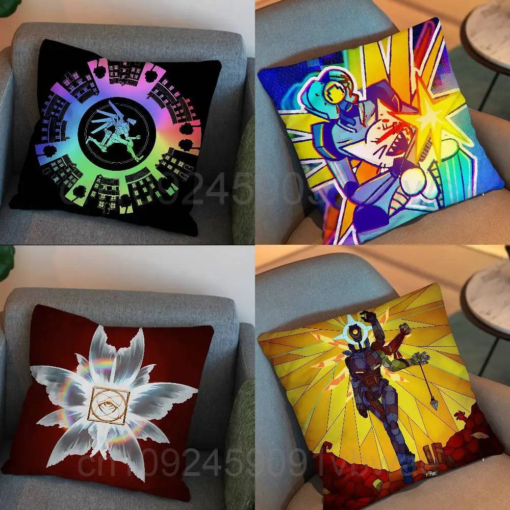 

game ULTRAKILL Geometry LAYER FRAUD Cushion Cover Suitable For Sofa Car Bedroom Office Cushions Decorative Pillow Case