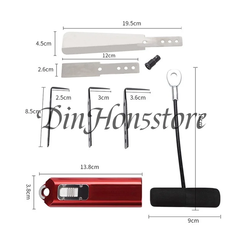 Auto Glass Windshield Removal Tools Set - Quick Change Pull Knife Spatula Quick Release Cold Knife Car Disassembling Tool Kit