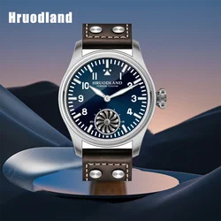 Hruodland Pilot Retro Men's St3620 Manual Mechanical Watch Luxury Sapphire Bgw-9 Night Light Waterproof Sports 5Bar Clock Reloj