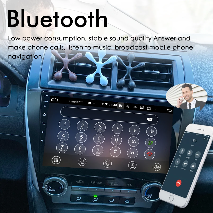 Android 13 AI Voice Car Radio GPS for For Toyota Camry 7 XV 50 55 2012 - 2014 Multimedia Video Player CarPlay Stereo Head Unit