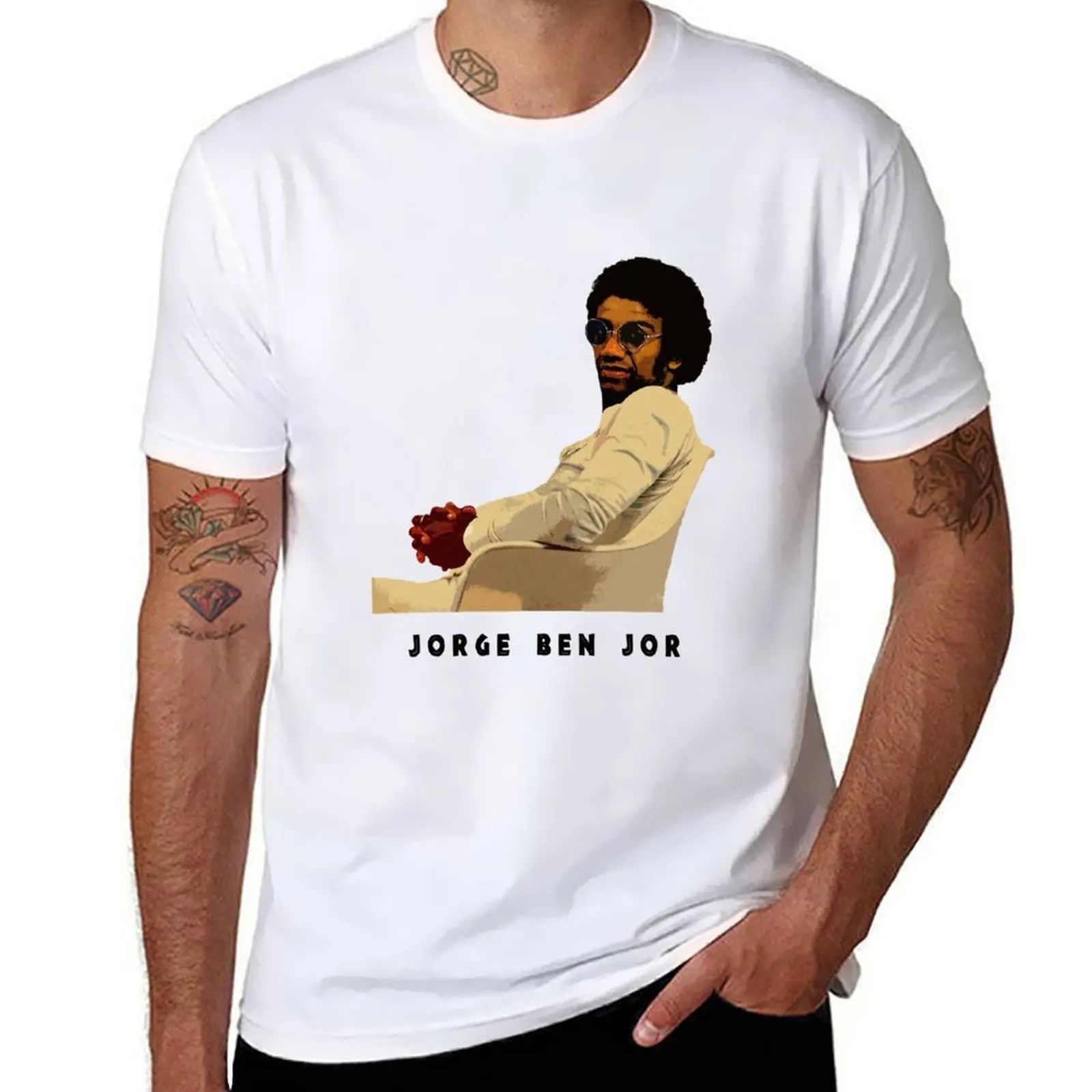 

Jorge Ben Jor original design T-Shirt t shirts for man pack cotton man t shirts for men casual T-Shirt