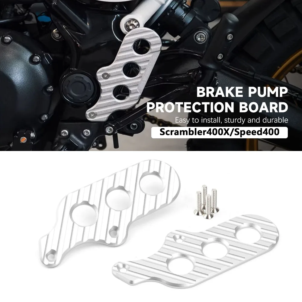 

Для Scrambler 400X Speed400 Speed 400 2024 2025 - Декоративная защитная накладка из алюминия для бокового тормозного насоса мотоцикла