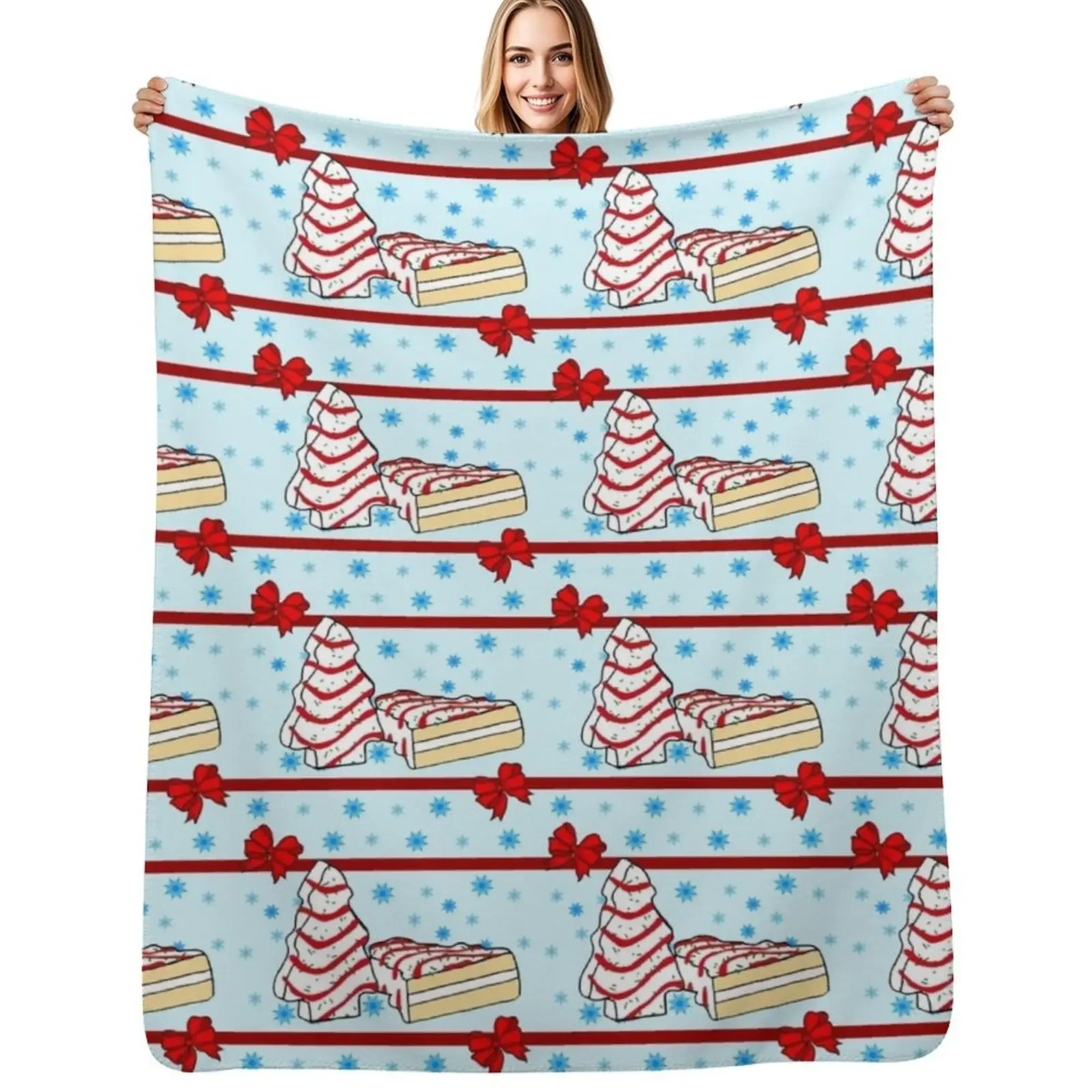 

Little Debbie Christmas Cakes Throw Blanket for babies Nap Decorative Throw Bed covers Blanket