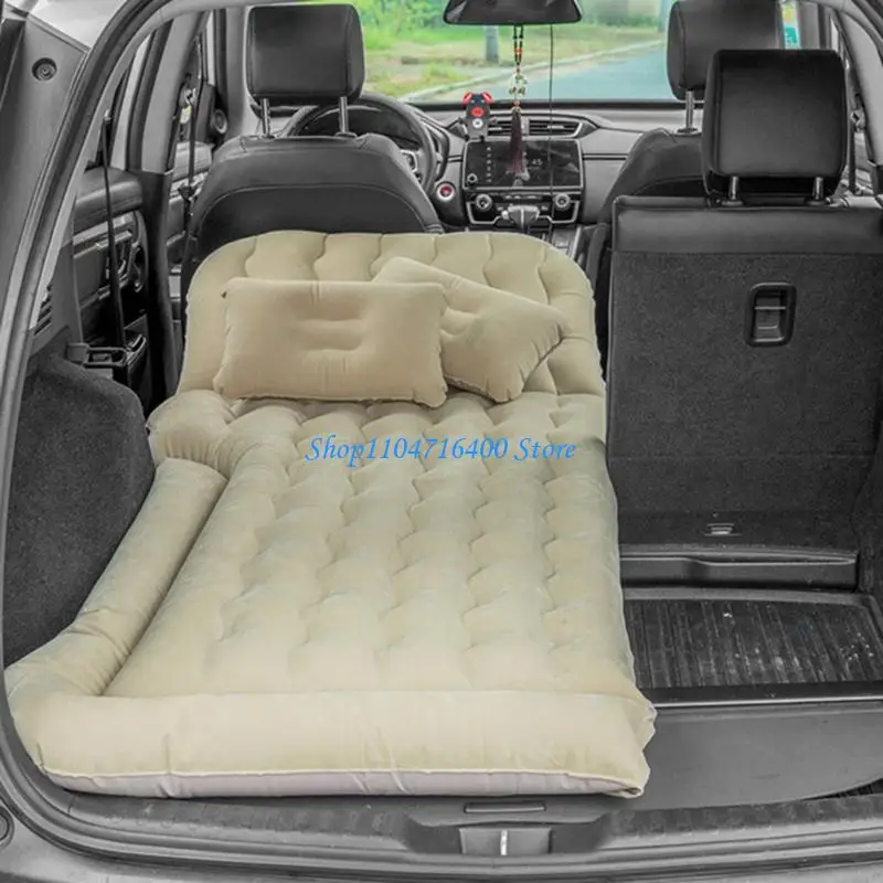 

y1gd Multifunctional Air Mattress Inflatable Bed for Car SUV Travel Car Bed Camping Mattress with 2 Air Pillows and Air Pumps