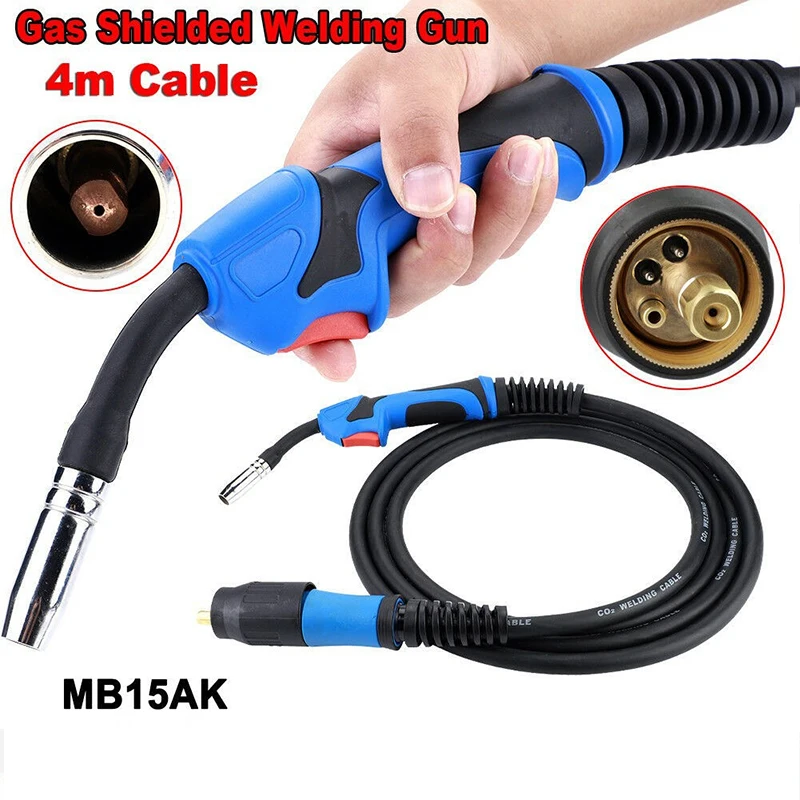 MB15 MIG Welder 24KD 36KD Professional MIG MAG MB Welding Air Cooled Contact Tip Swan Neck Holder Gas Nozzle European Connector