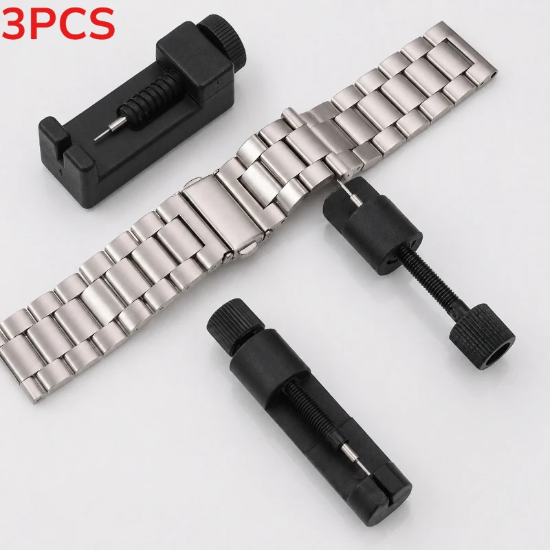 Household DIY Watch Adjustment Tool 3Pcs Watch Link Remover Kit Watch Strap Pin Extractor Tools For Metal Watch Bracelet Repair