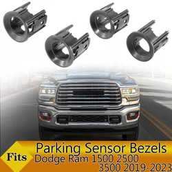 4Pcs/set Car Reversing Parking Radar Sensor Support Bracket Bezels Fit For Dodge Ram 1500 2500 3500 2019-2023 Radar Sensor