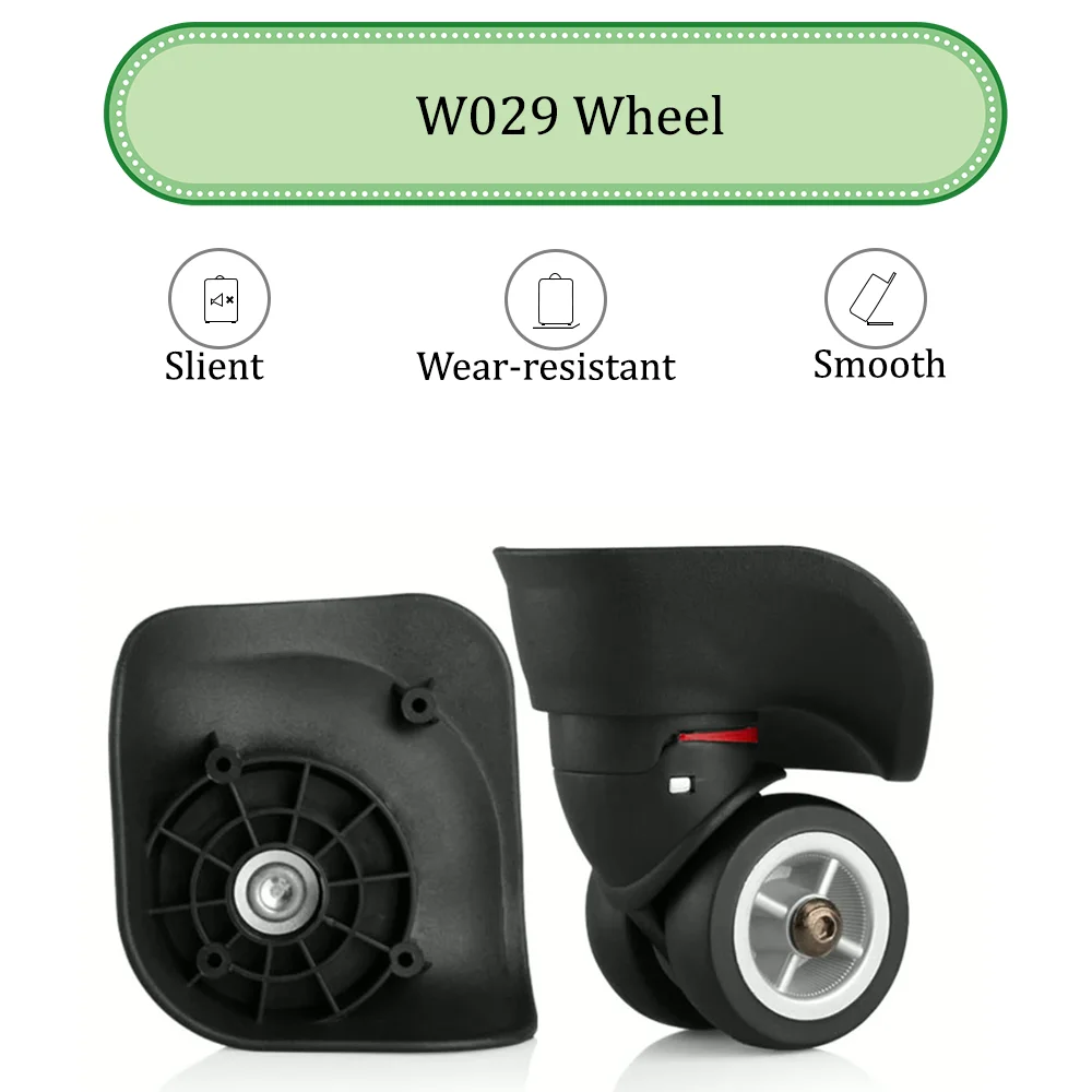 W029 Nylon Universal Wheel Trolley Case Wheel Replacement Luggage Pulley Sliding Casters Slient Wear-resistant Smooth Repair