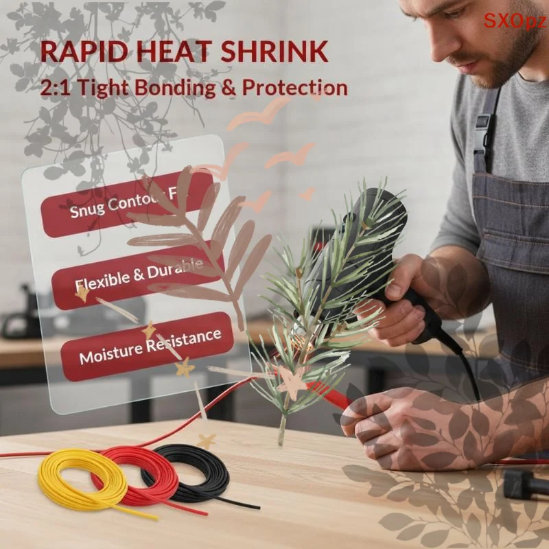 580/560Pcs Heat Shrink Tubing: Kit EVA Material 6 Colors 11 Sizes Electrical Insulation Repairs Wire