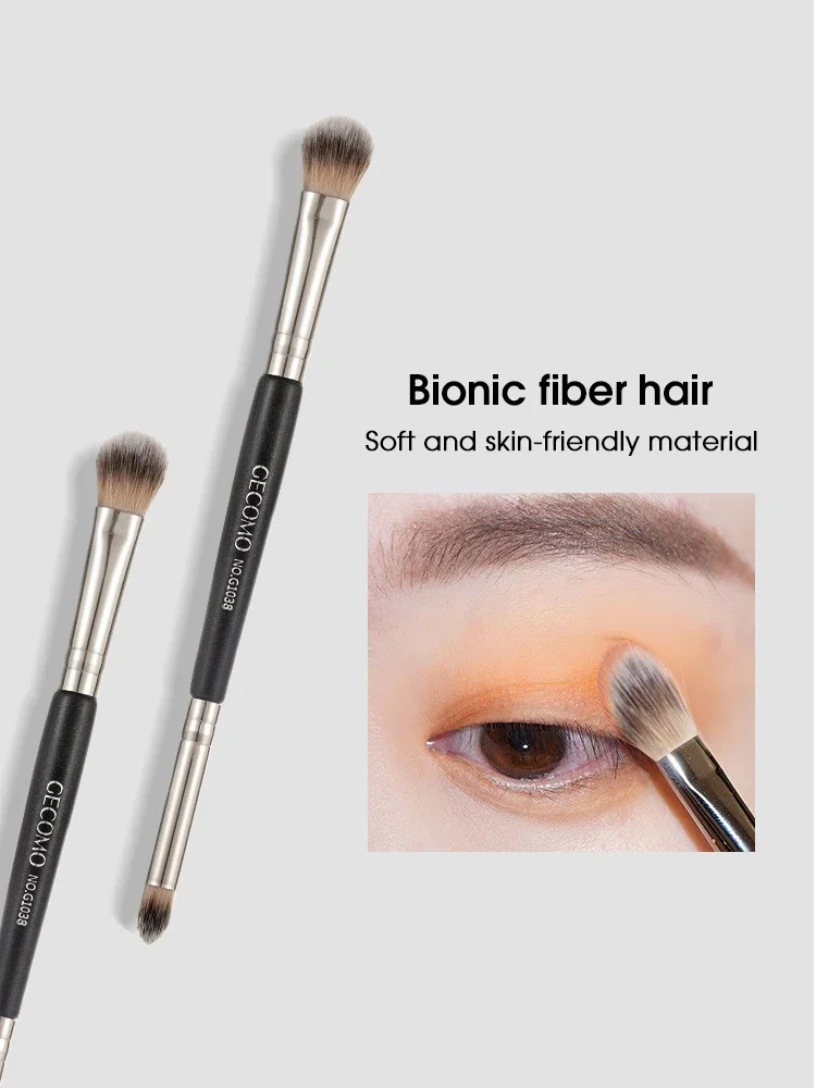 

Double-headed painting eyeshadow brush novice makeup brush soft hair does not eat powder natural dizzy dye easy makeup