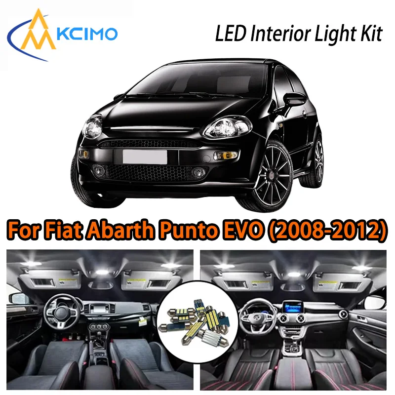 

KCIMO For Fiat Abarth Punto EVO (2008-2012) Premium LED Interior Kit - 2 Colors , Quick Installation, Long-Lasting
