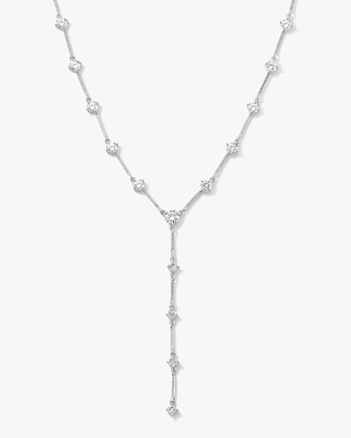 2026 Nieuwe Geometrische CZ Station Link Chain Choker Sexy Lange Lariat Vrouwen Ketting Hoge Kwaliteit Iced Out Zirconia Mode-sieraden