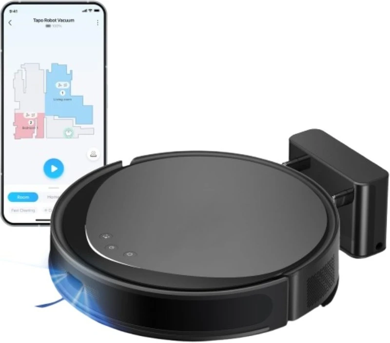Ультратонкий интеллектуальный навигационный робот LiDAR, пылесос и швабра с док-станцией для самоопорожнения, макс. 5300 Па, частота пыли 97%