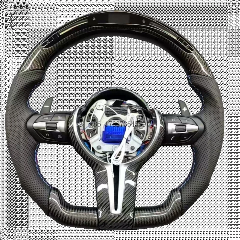 Hot Sell Carbon Fiber Thong Steering Wheel for BMW M3 M4 M5 Full Range of Modified Car LED Steering Wheel