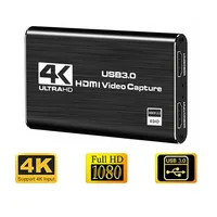 4K USB 3.0 Video Capture Card HDMI-compatible 1080P 60fps HD Video Recorder Grabber For OBS Capturing Game Card Live  ﻿