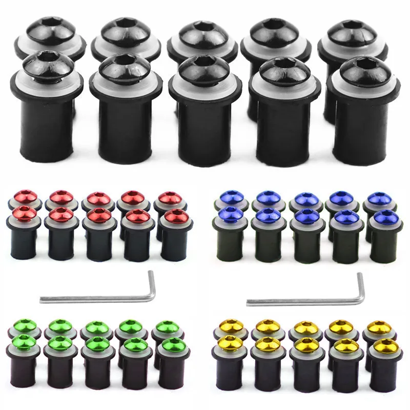 Motorcycle Windshield Screws Universal Fixing Decoration For Piaggio Mp3 Accessories Crf250l Ktm Duke 790 Aprilia Rs660