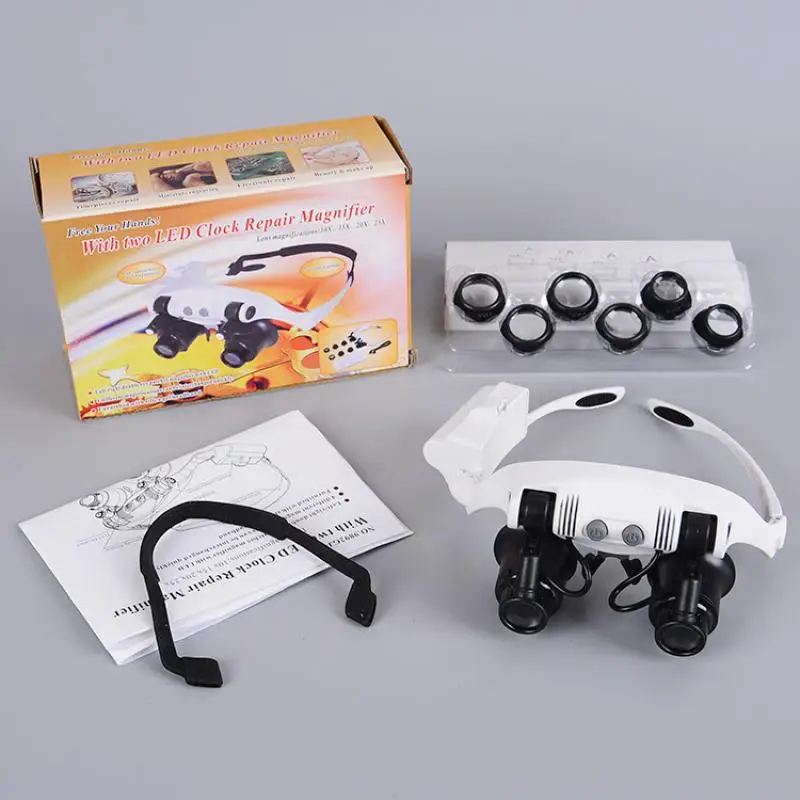 Imagem -05 - Reparação do Relógio com Transições Lens Led Light Eye Mask Eyeglass tipo Identificação Lupa