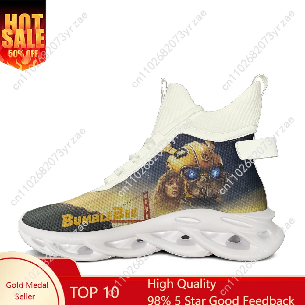 

Кроссовки Bumblebee High Top Flats для мужчин, женщин и подростков, высококачественная персонализированная повседневная обувь, обувь на заказ