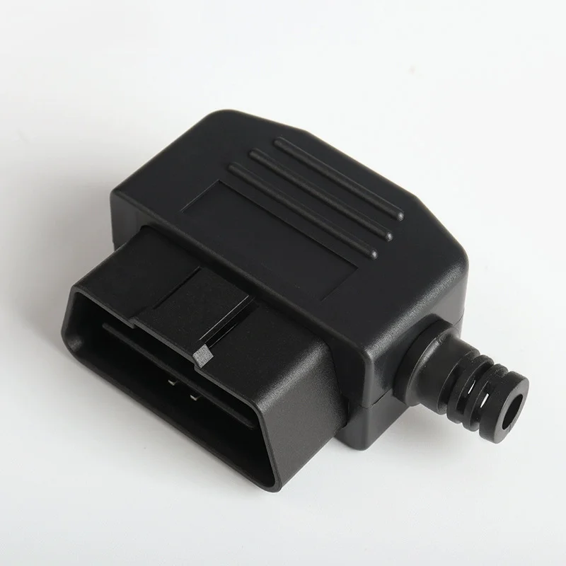 

1PC OBD II OBD2 L Type 16 Pin Male Auto Car Connector Cable Wire Sockets Connector Plug with Shell and Screw J1962M