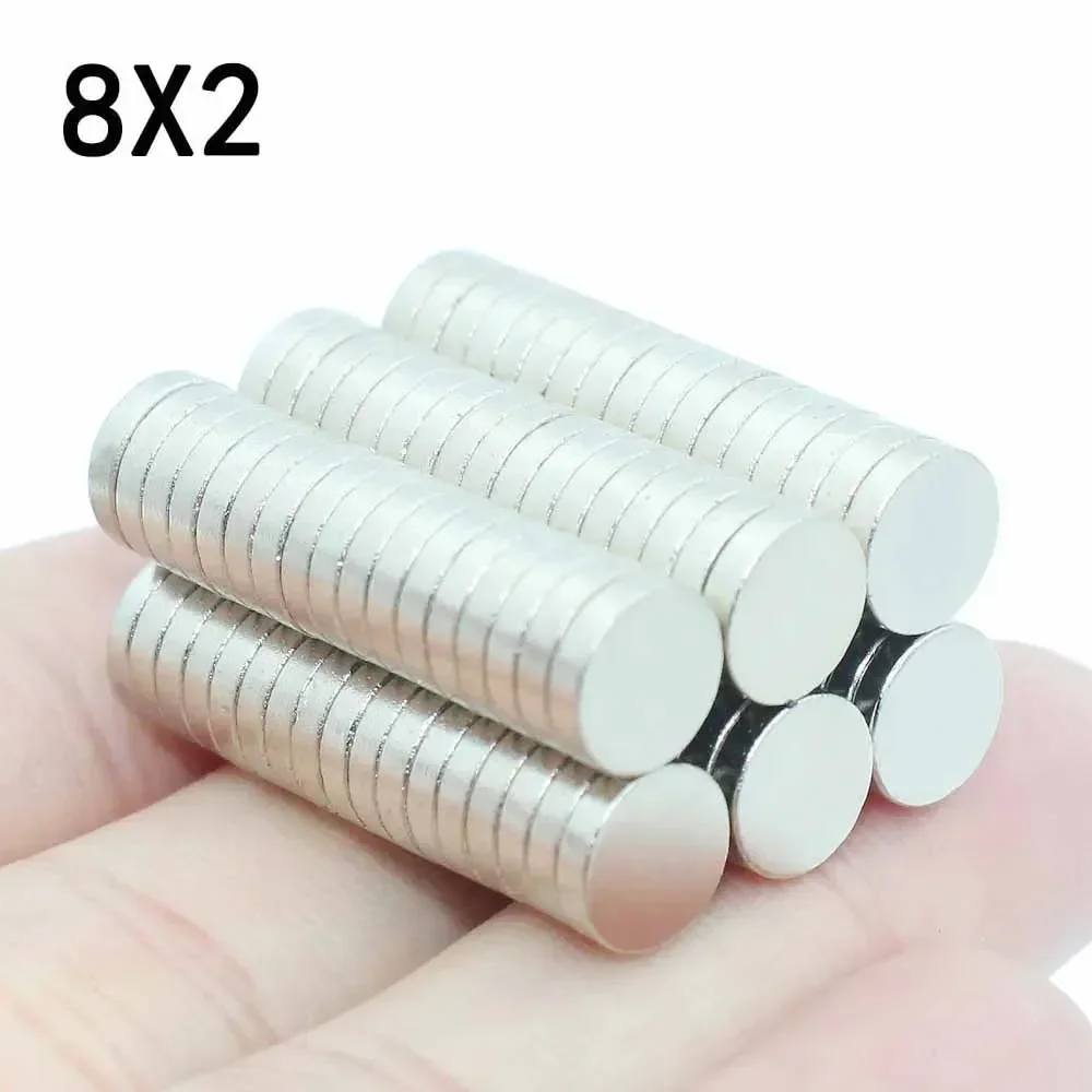 10/20/30/50/60 Pcs 8x2 Neodymium Magnet 8mm x 2mm N35 NdFeB Round Super Powerful Strong Permanent Magnetic imanes Disc