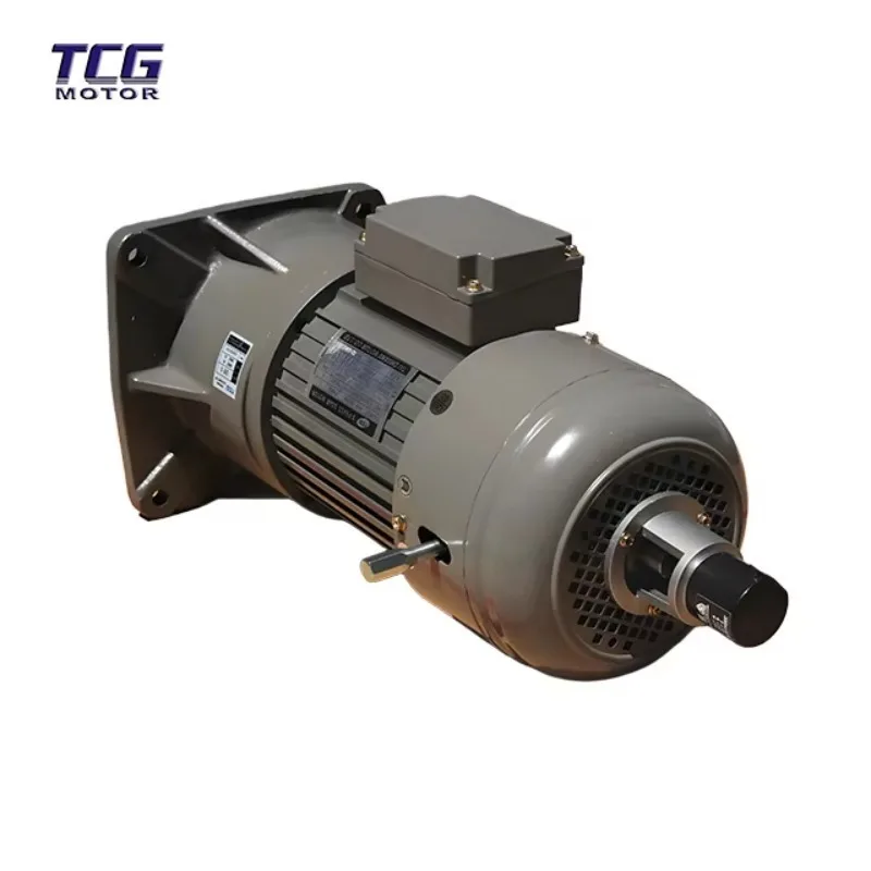 

Manually Brake Ac Gear Motor 100% Copper Wire Double Shaft with Encoder 0.1--7.5kw Accept Customized Design