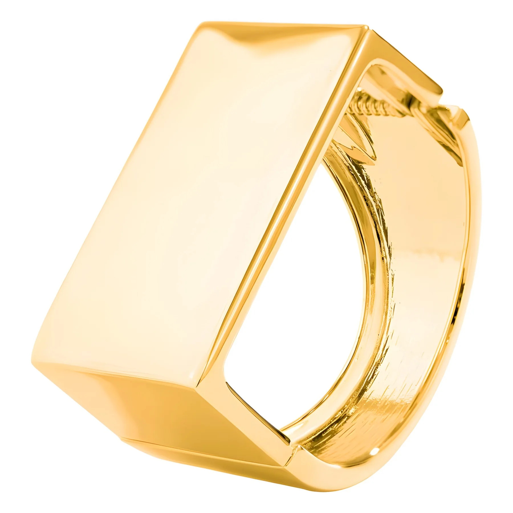 KMVEXO Exaggerated Gold Silver Color Bangles Vintage Punk Geometric Spring Bangles For Women Bracelets Men Accessories Jewelry