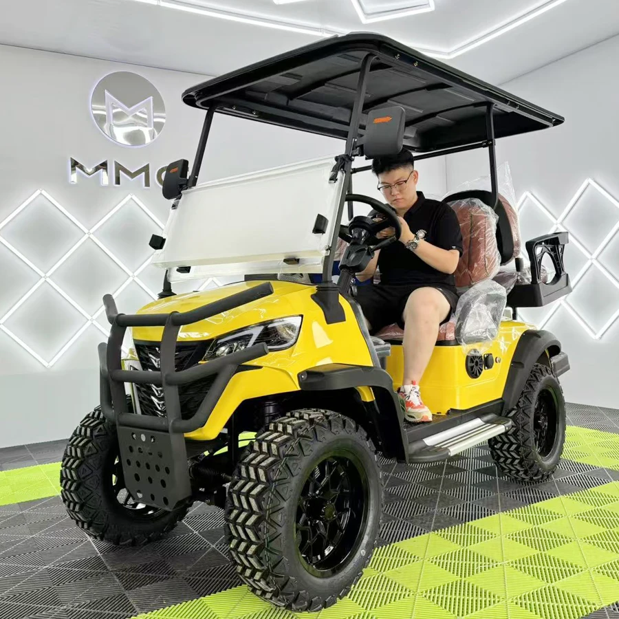 نموذج جديد 48 فولت/72 فولت الكهربائية على الطرق الوعرة رفع عربة جولف 4000 واط/7000 واط بطارية ليثيوم 2 4 6 8 قدرة الركاب عربات الغولف الكهربائية #4