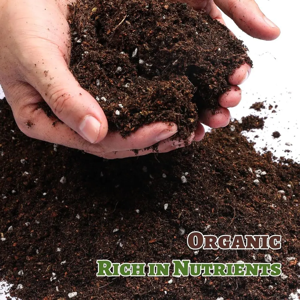 Organic Vegetable Soil Mix 1qt, Indoor Plants Potting Mix for Potted Vegetables Like Tomatoes, Lettuce, Peppers, Grow Houseplant