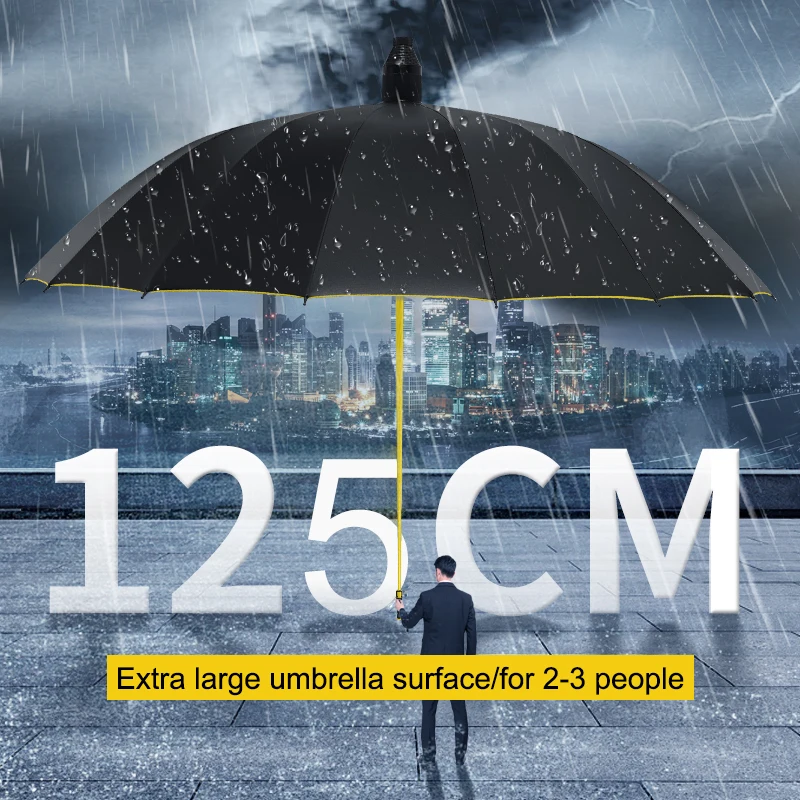 Large Windproof Umbrella Super Windproof Umbrella All Weather Umbrellas Large  Men Automatic Business Umbrella UV Protection