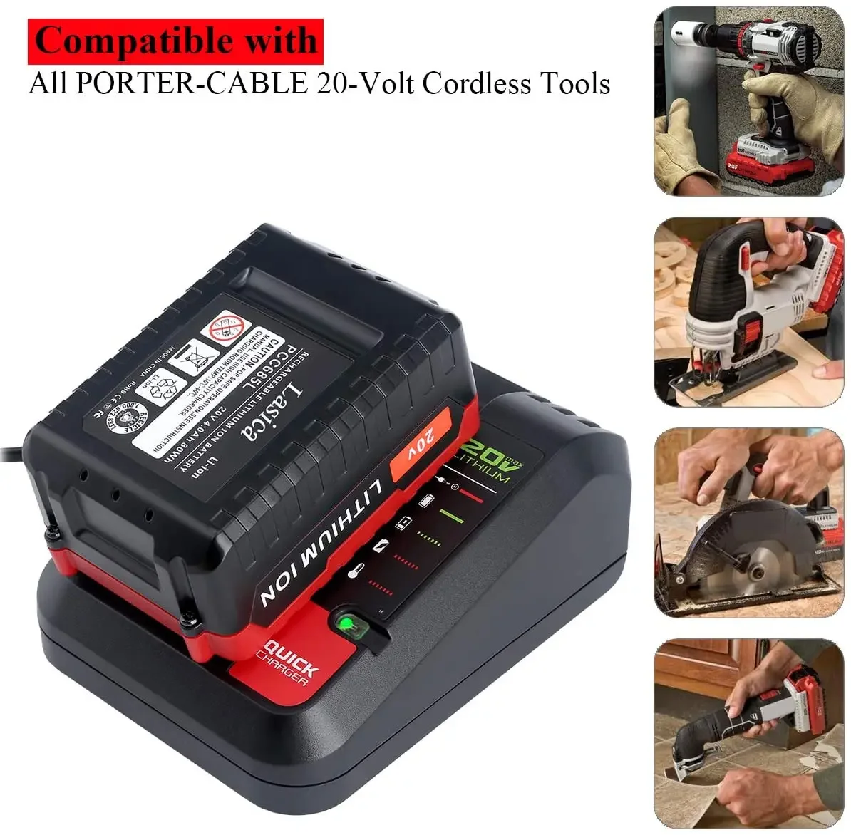 Imagem -02 - Carregador de Bateria de Lítio 18v 2a 10.820v 100-240v para Black And Decker Cabo Stanley