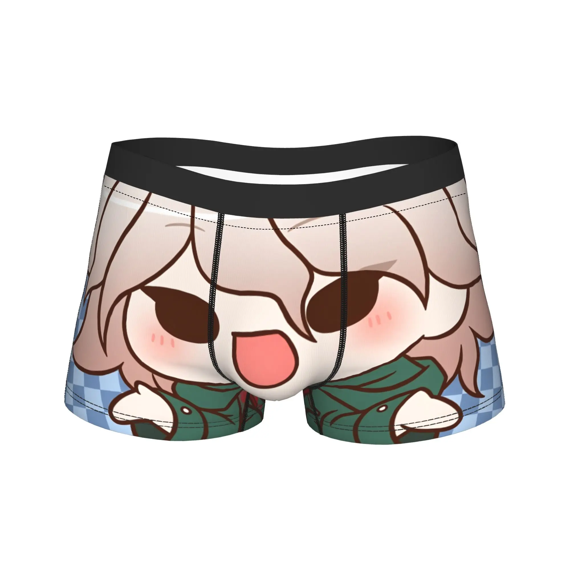 

Нижнее белье в стиле аниме Nagito Komaeda, мужские трусы-боксеры, удобные боксерские шорты, горячая распродажа, трусы большого размера с принтом