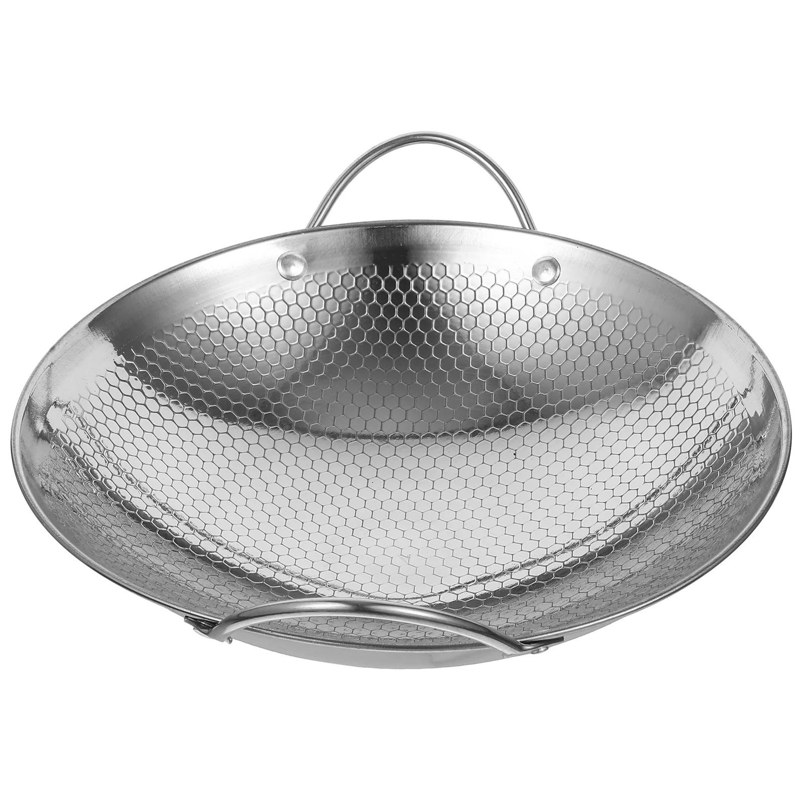 

Seafood Pot Mini Stainless Steel Chaffing Dishes Household Outdoor Honeycomb Bright Noodle Double Handle Surface