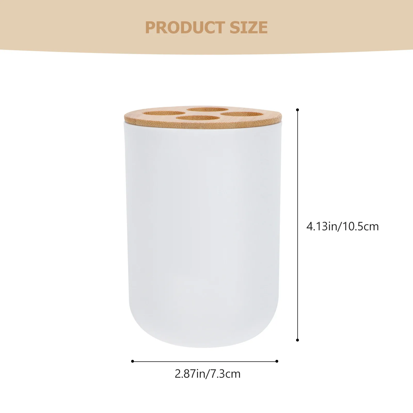 1Pcs Toothbrush Holder Washing Cup Bamboo PP Creative Design Compact Travel Bathroom Supply Toothbrush Stand Washing Cup