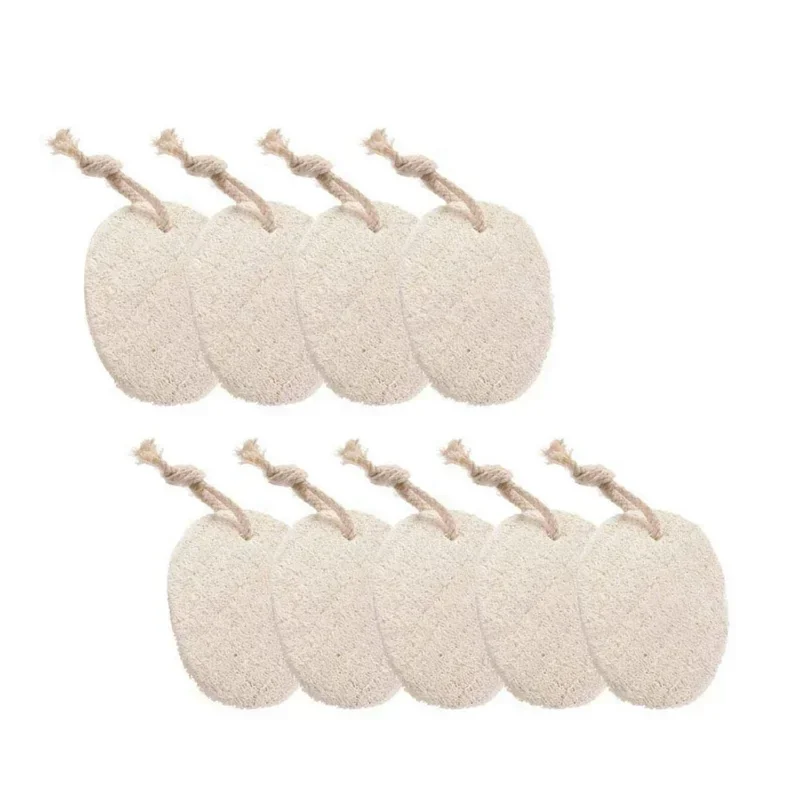 3Pcs/set Biodegradable Natural Loofah Sponge Wash Dish Non-Scratch Compostable Dishwashing Loofah Sponge for Kitchen Cleaning