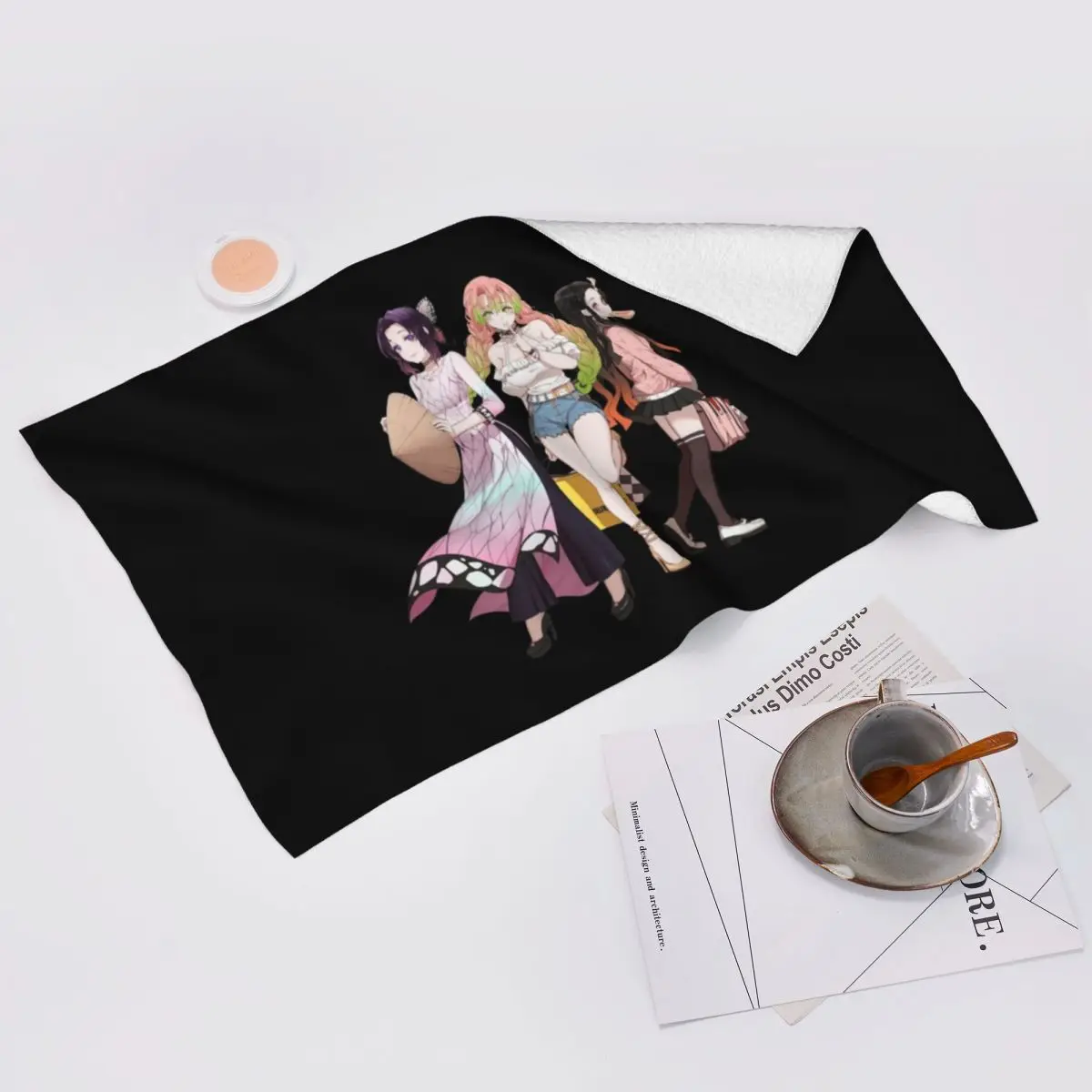 Custom Slayer Render Anime Gift Fan Demon Slayer Soft Face Towel Quick Dry Pool Bath Cotton Towels Breathable