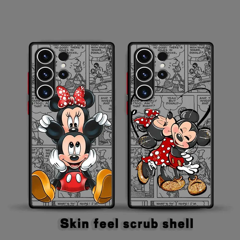 Mickey Minnie Cute Phone Case for Samsung Galaxy S23 24 Ultra S22 S20 FE S21 Plus 5G S10 Plus S22Ultra Cover