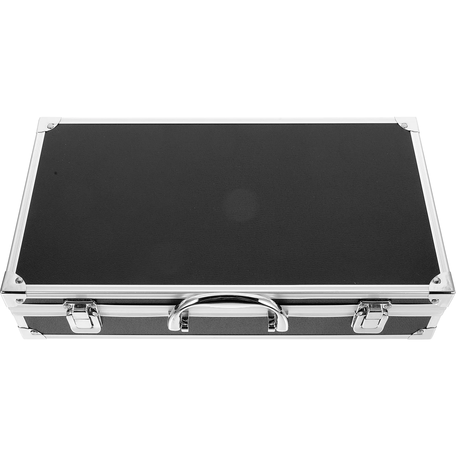 

Mobile Phone Holder Microphone Box Hard Shell Suitcase Bag Portable Black Aluminum Alloy