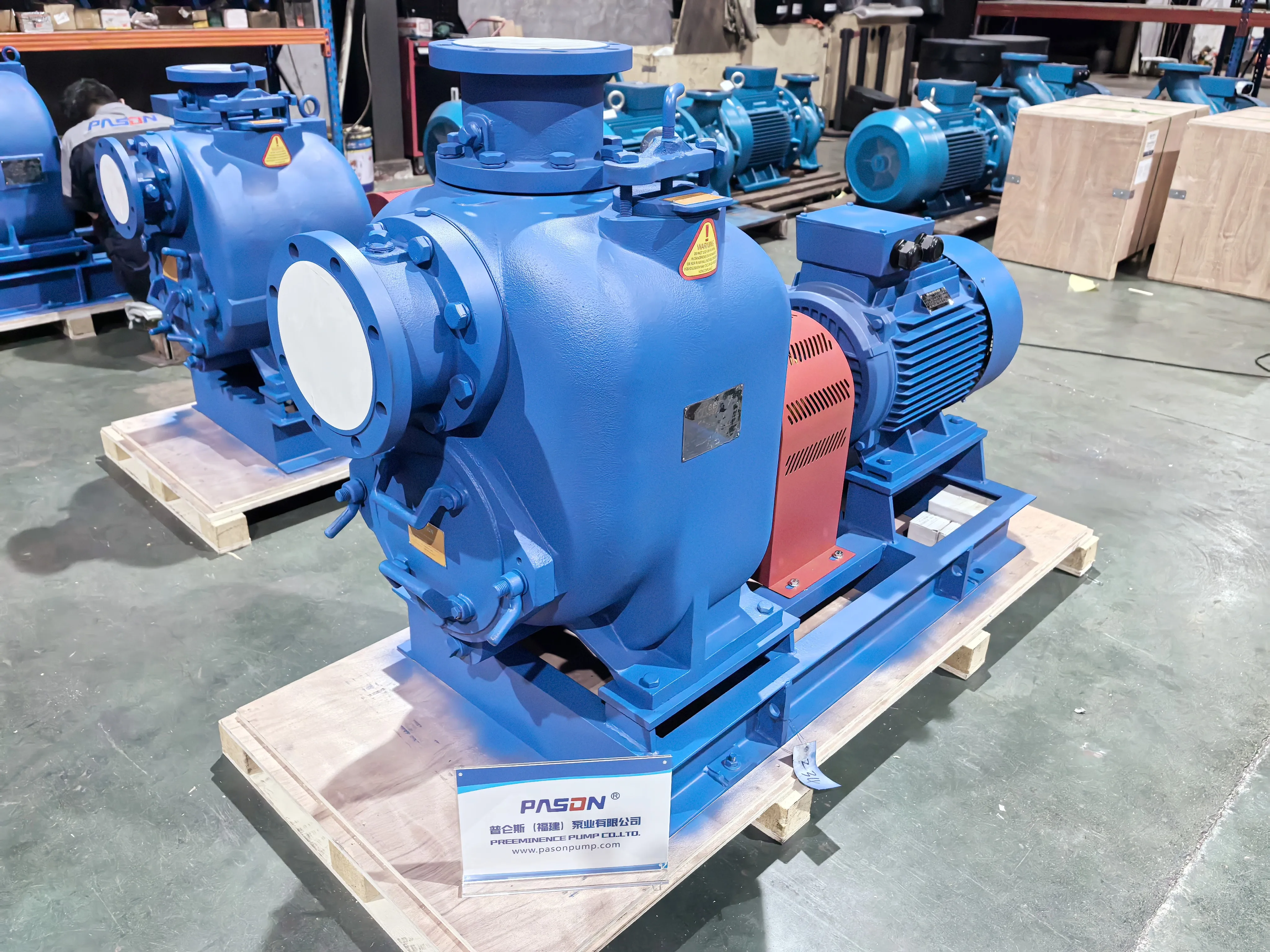 5.5kw Power Self-Priming Centrifugal Water Pump for Flood Control Pond Trash & Sewage OEM Customizable