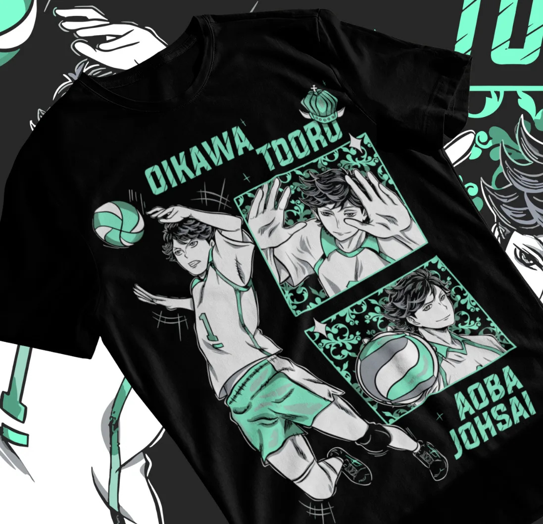 

Team Aoba Johsai Oikawa Haikyuu Anime Manga Unisex T-Shirt Soft Tee All Sizes