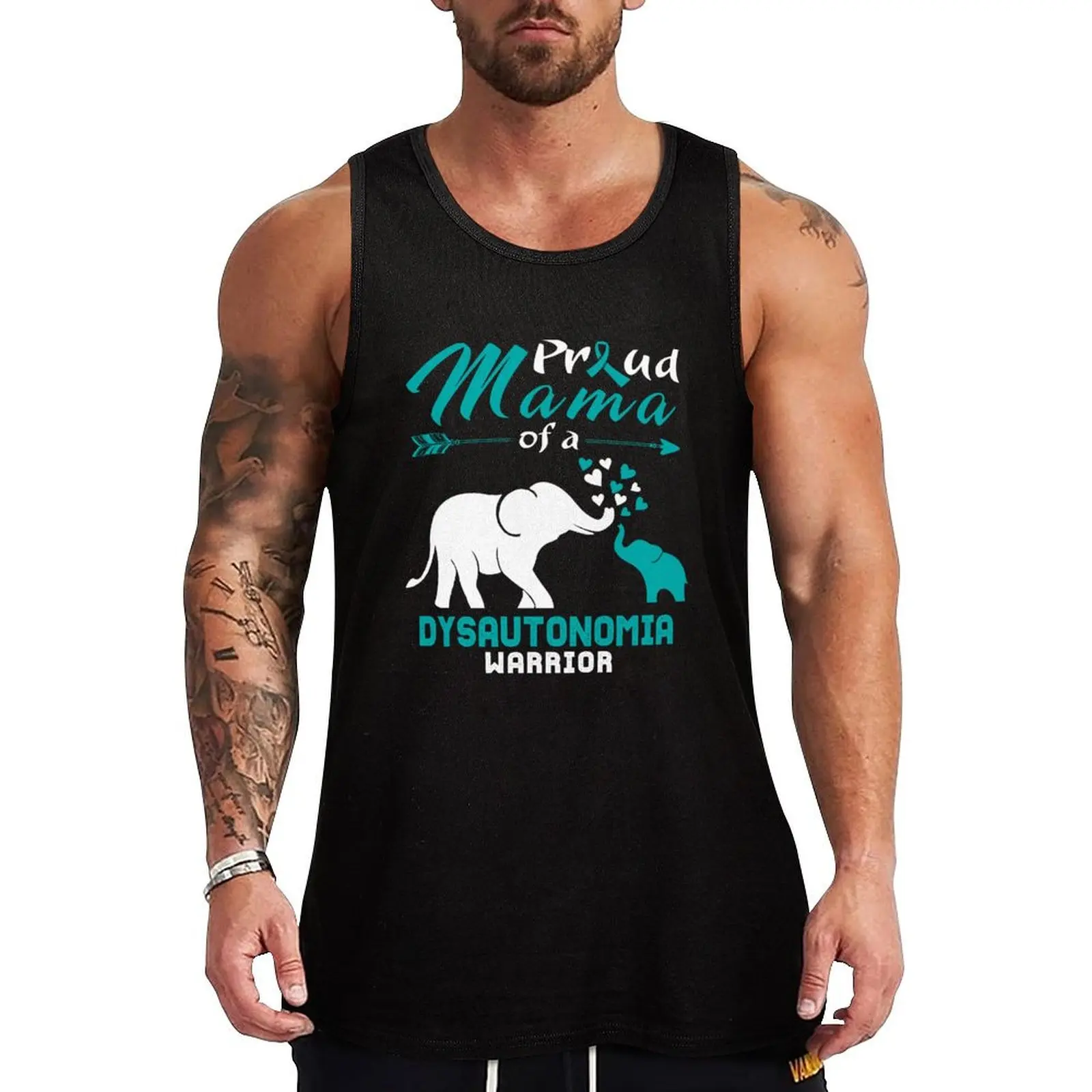 

Proud Mama Of A Dysautonomia Warrior Tank Top bodybuilding Man summer clothes