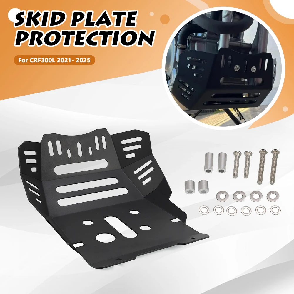 

For HONDA CRF300L CRF 300L 2021 2022 2023 New Motorcycle Accessories Under Engine Protection Cover Skid Plate Bash Frame Guard