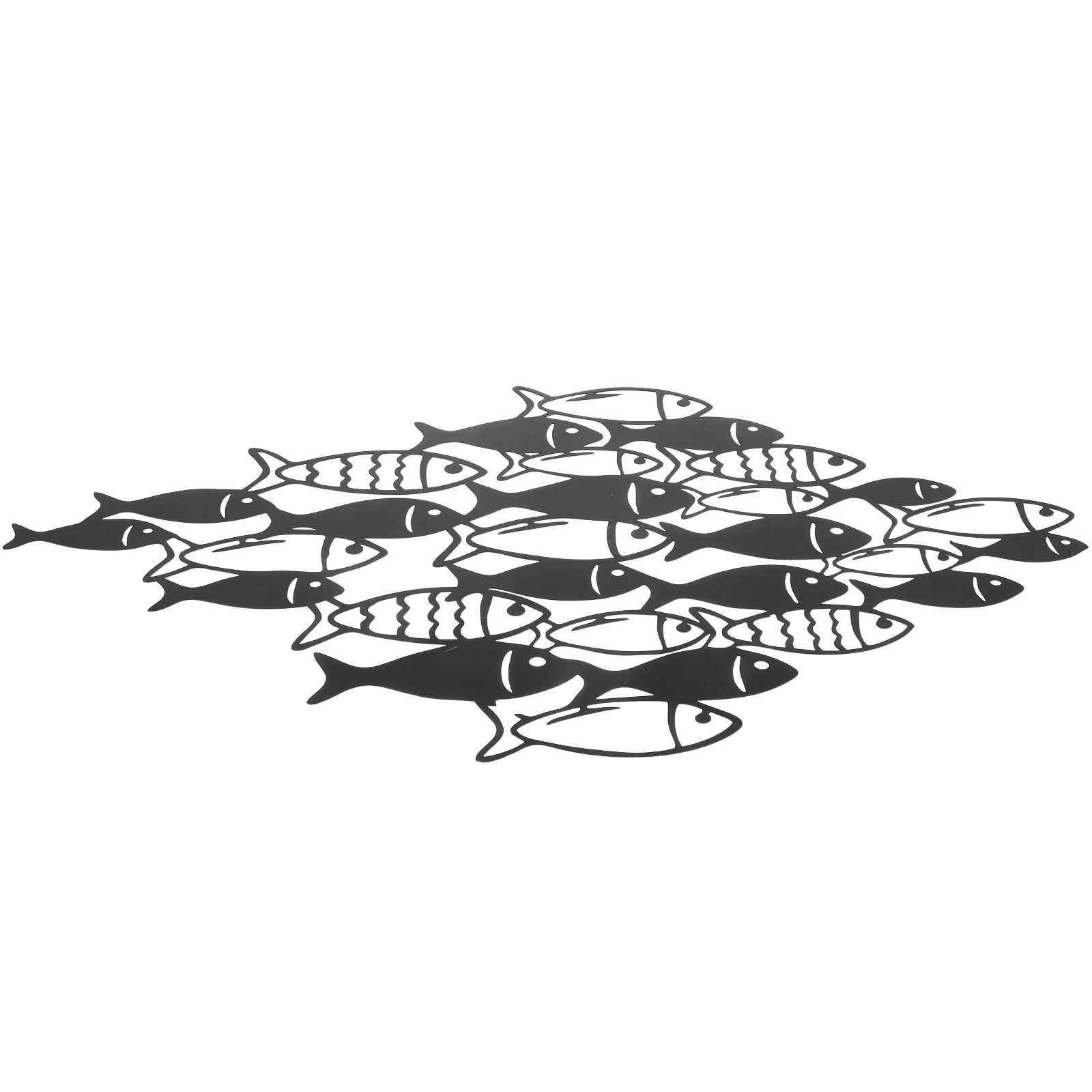 

Metal Fish Wall 40x23cm Iron Hollow Fish Pattern Coastal Home Decor Beach Wall Nautical Decor Living Room Bedroom Office