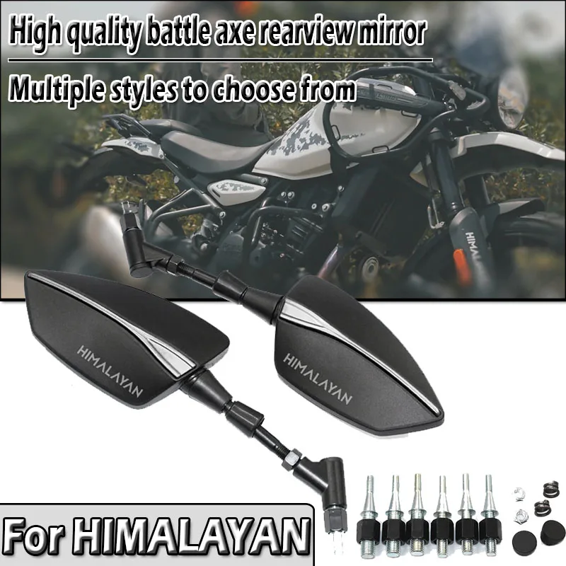 ل رويال انفيلد الهيمالايا 400 411 BS6 INT 650 8/10 مللي متر العالمي قابل للتعديل الرؤية الخلفية مرايا الرؤية الخلفية مرآة جانبية