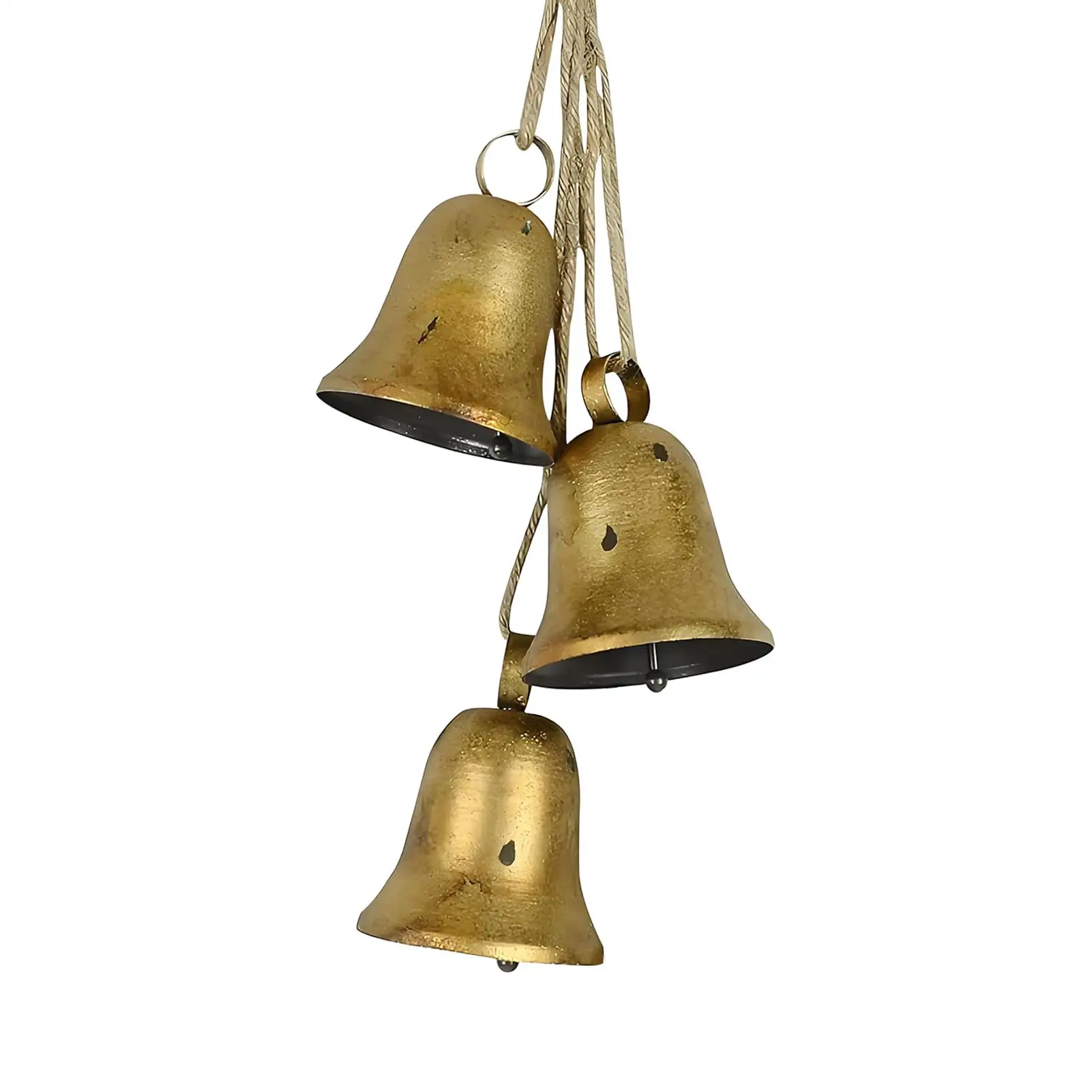 أجراس عيد الميلاد للزينة ريفي عطلة ديكورات المنزل عيد الميلاد الحلي أجراس الرجعية للنافذة في الهواء الطلق جدار الرف