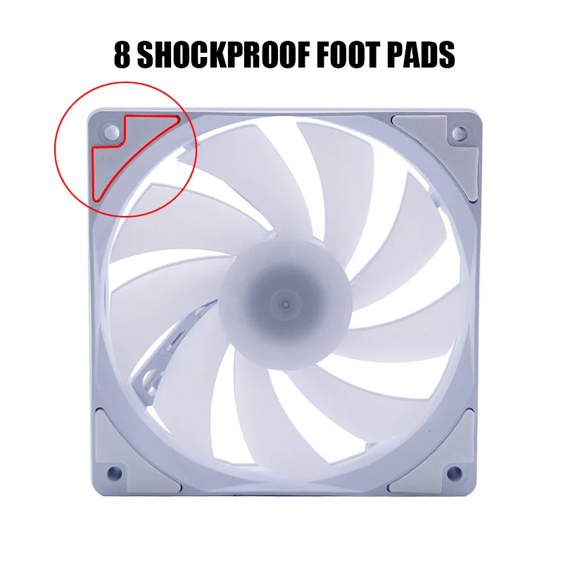 MANMU حافظة منخفضة الضوضاء مروحة 120 مللي متر تبريد Rgb مروحة وحدة المعالجة المركزية ألعاب الكمبيوتر 120 مللي متر مروحة تبريد الكمبيوتر Rgb