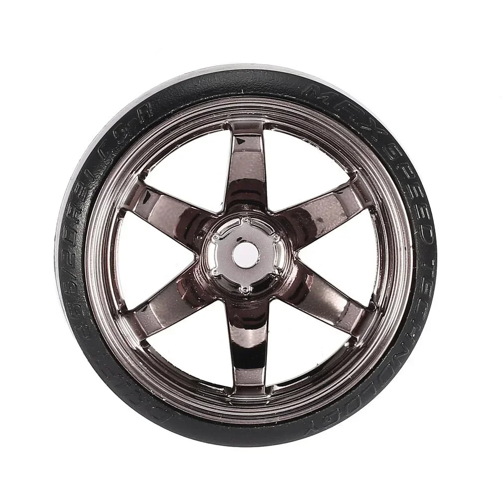 4PCS 60mm Tire Wheel Set Hard Plastic Hub Rim Tyre for 1/10 RC Drift Car Kyosho MST Yokomo 3Racing Tamiya DS5 Wltoys USUKANI