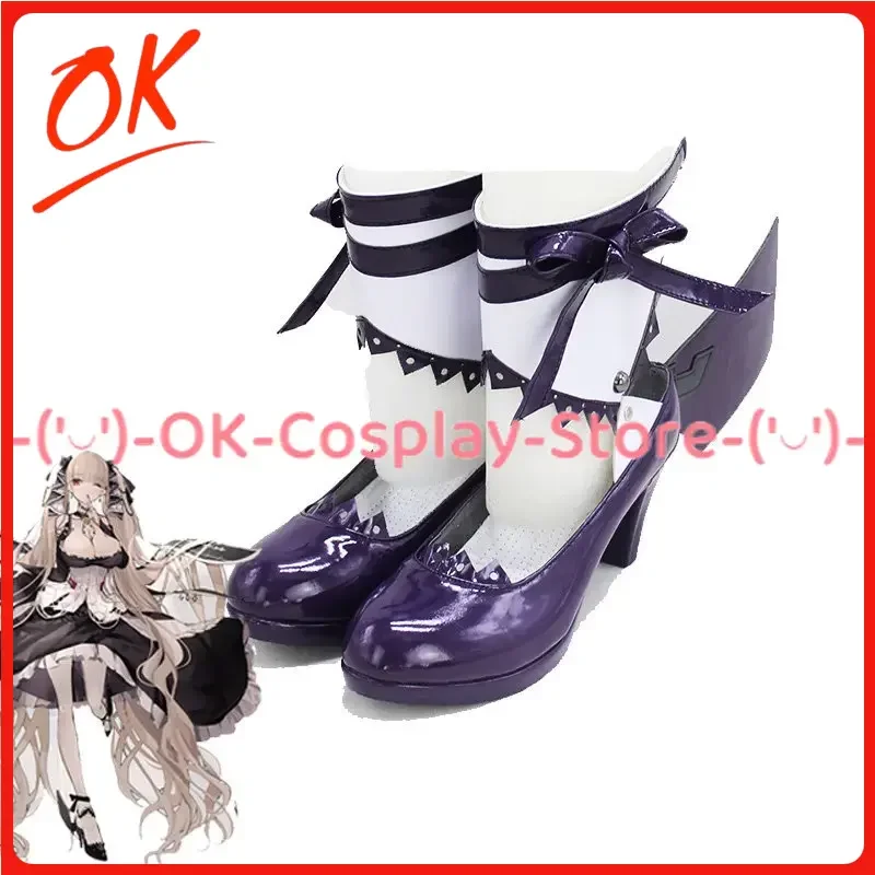 

[Customized] HMS Formidable Cosplay Shoes Game Azur Lane Anime Roleplay Prop Halloween Carnival Holiday Party PU Leather Boots