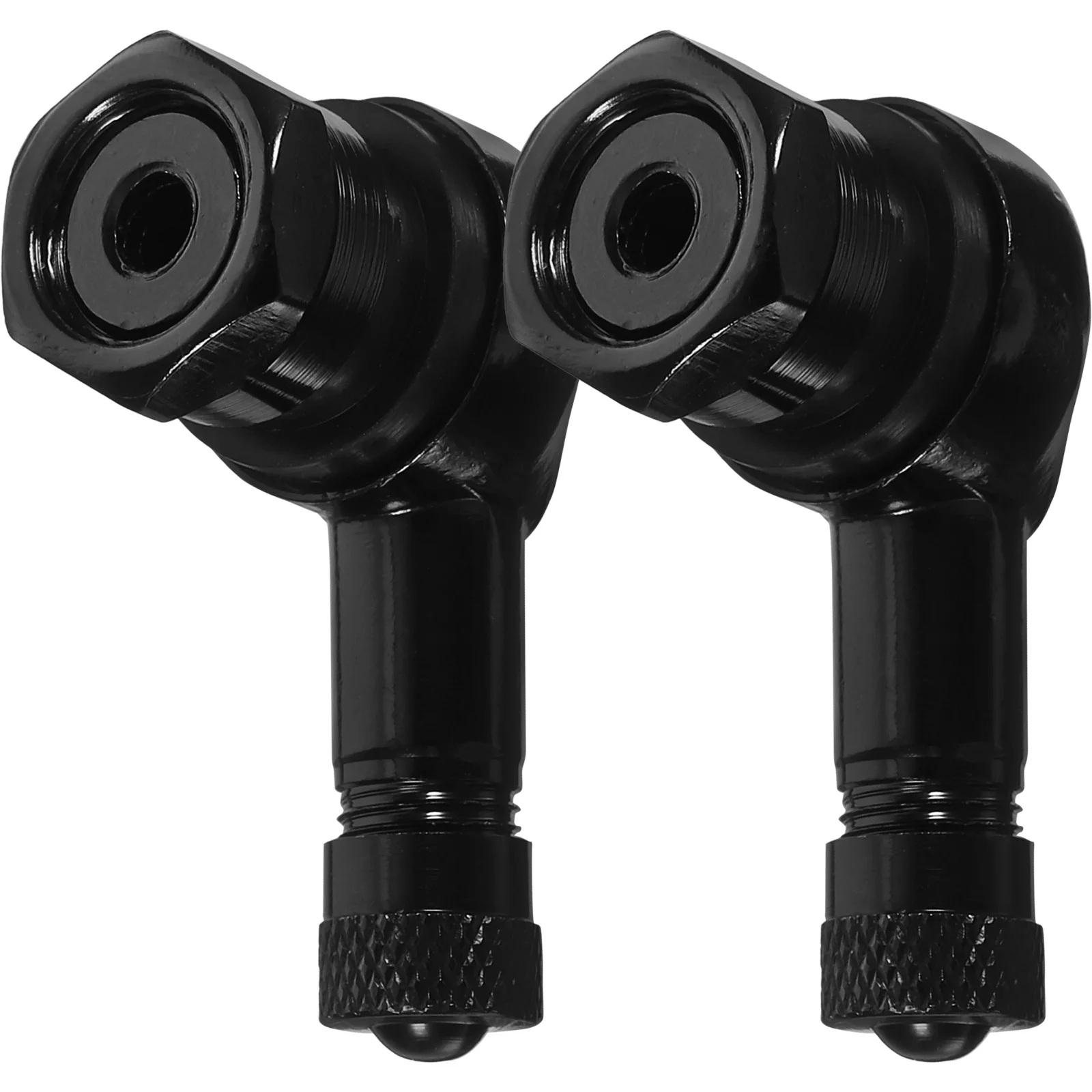 2개입 직각 밸브 스템 캡 오토바이 타이어 압력 더트 커버 범용 스테인리스 스틸 자동차 액세서리